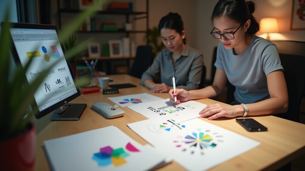 Brand identity and visual communication design process