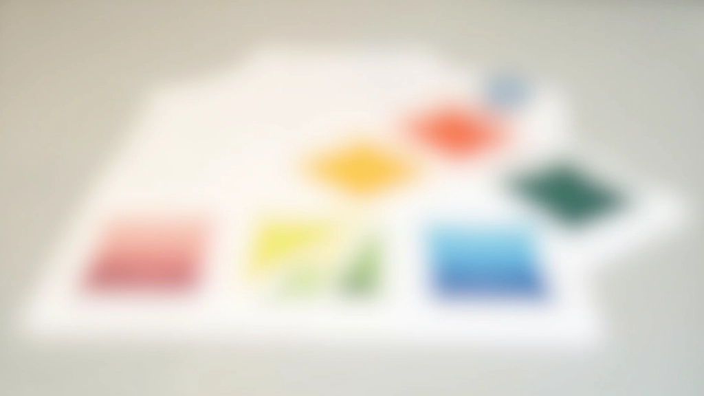 Brand color palette displayed as color swatches with hex codes and CMYK values labeled below each color